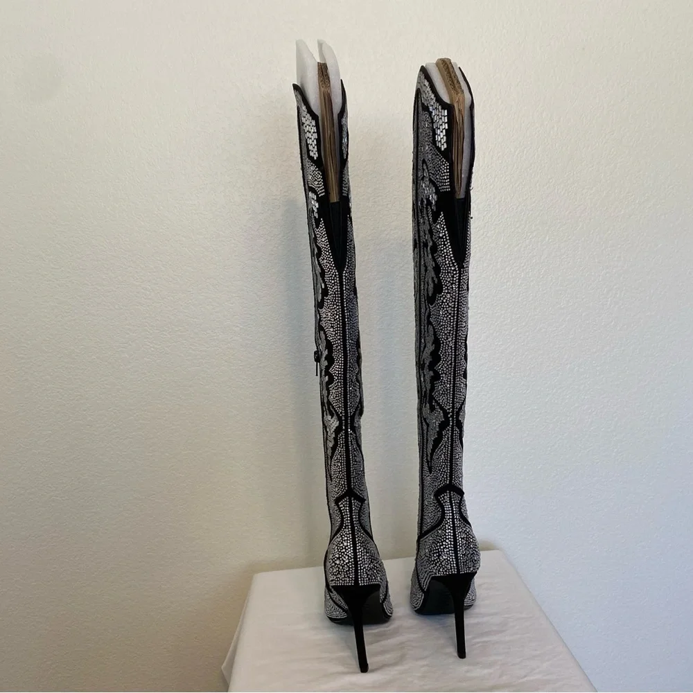 INC International Concepts Rhinestone Cowboy Boots 5 New Without Box